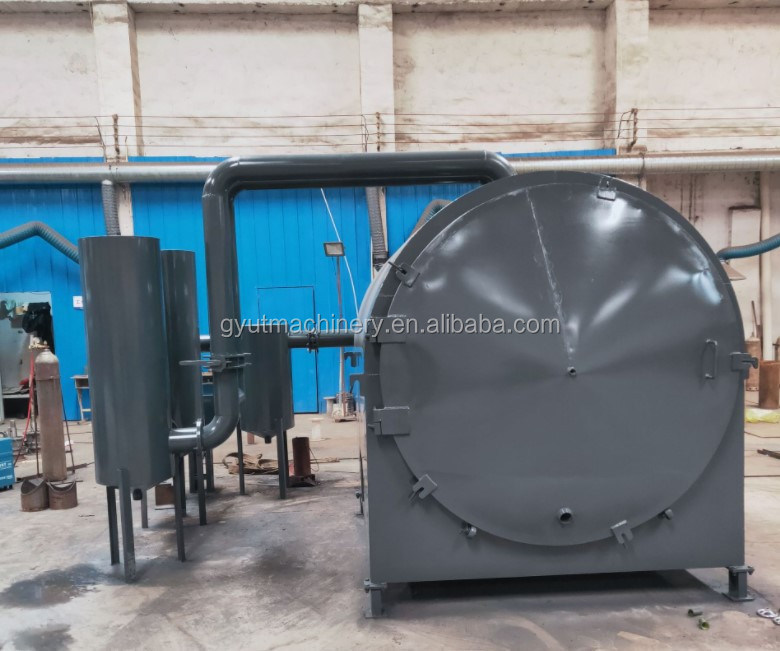 Forno de carbonização de troncos de madeira com 2.4CBM Volume efetivo de 30 a 50 kg de lenha por vez