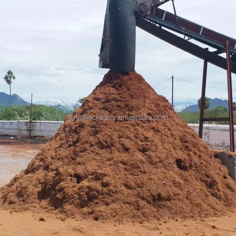 Máquina de seda aberta de coco para colchão castanho Extractor de fibra de coco em Farms Cutter