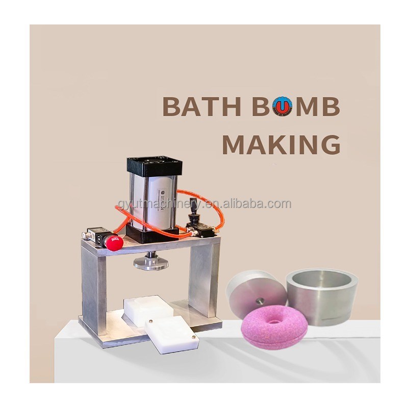 Forma personalizada Mini Pneumática / Hidráulica Aroma Banho Bomb Press Mold Machine para Casa