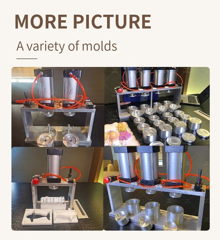 Forma personalizada Mini Pneumática / Hidráulica Aroma Banho Bomb Press Mold Machine para Casa