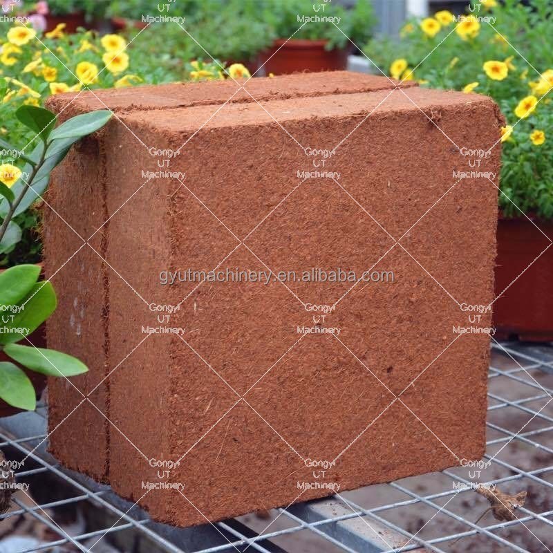 Linha de Produção Médica Máquina de Prensa de Blocos de Turfa de Coco de 5 Kg com Serra de Fibra de Coco