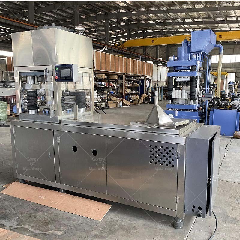 Criar bombas de banho perfeitas com 45T máquina de prensagem hidráulica molde e cortador de sabão de prata