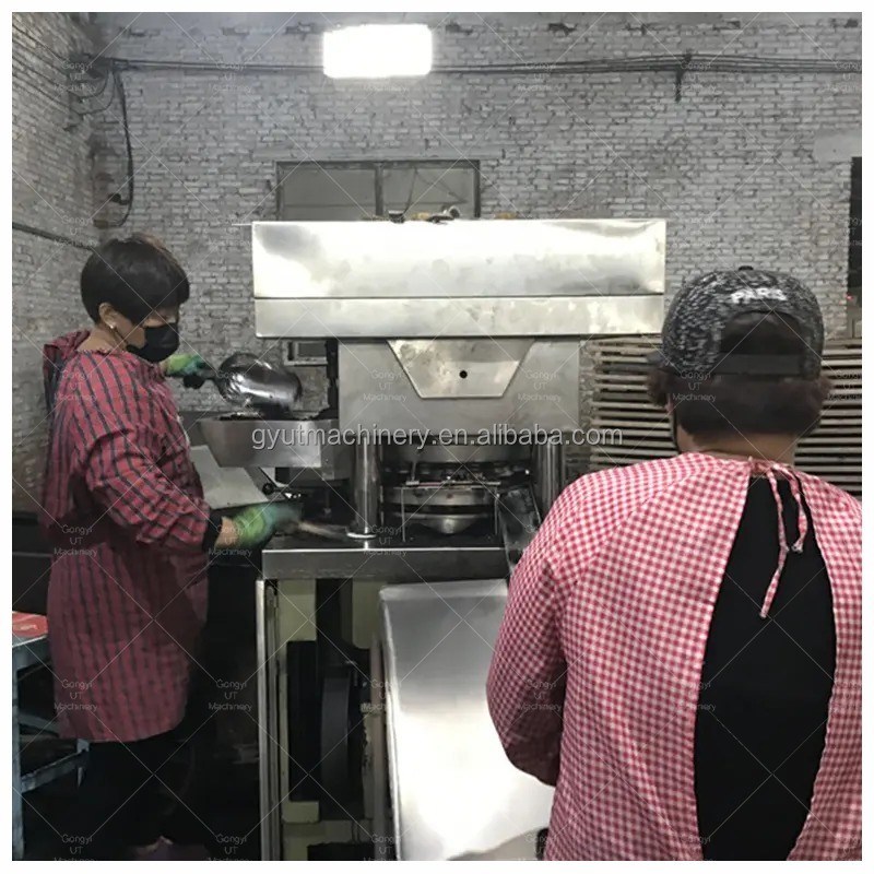 Máquina de prensagem de briquete de blocos de carvão Shisha redonda de 33 mm para alta produção e eficiência