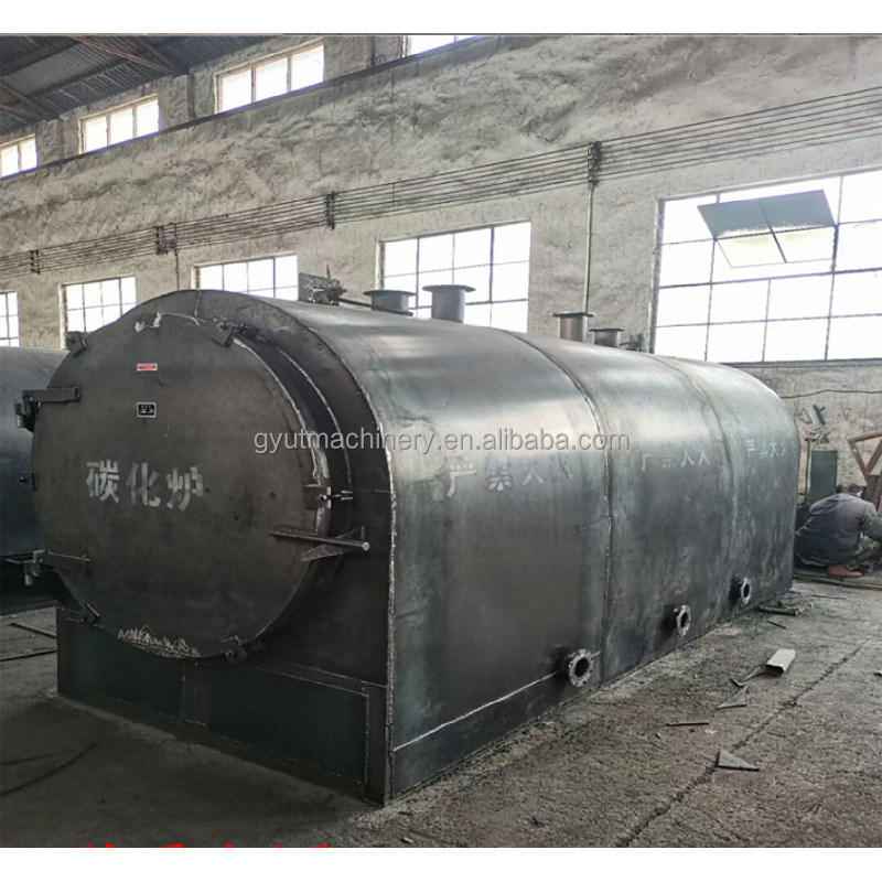 7.5kw 0,75 Forno de carbonização rotativo Solução para reciclagem de briquetes de algodão