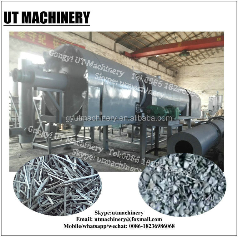 7Forno de carbonização de casca de coco para produção de carvão em larga escala