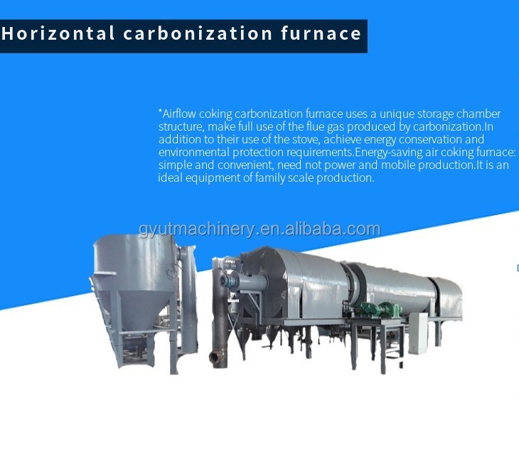 7Forno de carbonização de casca de coco para produção de carvão em larga escala