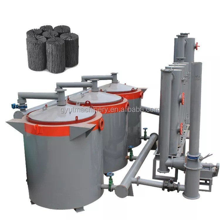 Forno de carbonização de troncos de madeira com 2.4CBM Volume efetivo de 30 a 50 kg de lenha por vez