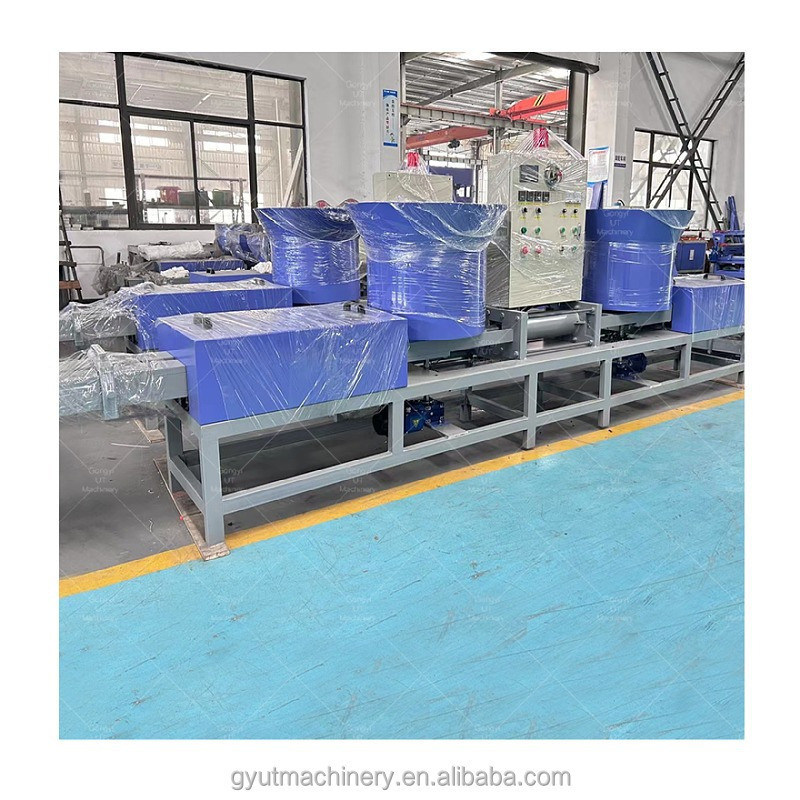 Máquina automática de fabricação de patas de paletes de blocos de madeira de 15 kW para produção de paletes euro