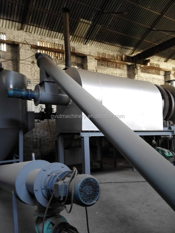 Forno de carbonização de biocarbono multifunção de 15kw para fazer carvão de churrasco usando troncos de madeira