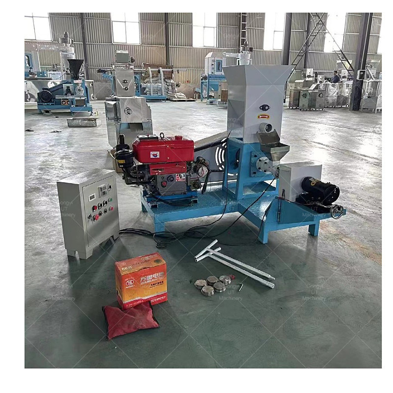 Máquina de fabricação de alimentos para peixes de desempenho estável Máquina de alimentação de paletes para alimentação flutuante de afundamento