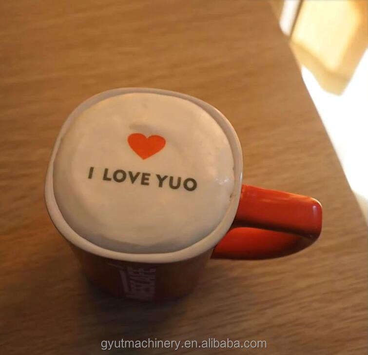 Impressoras de café a jato de tinta inteligentes mini coloridas Impressora 3D de bolos alimentares para comercial