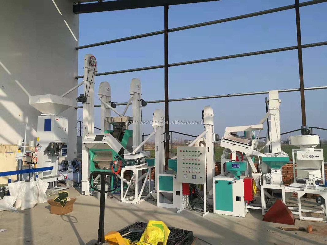 Máquina avançada automática de movimentação de rolos de arroz para processamento de arroz Capacidade 500-800 kg/h