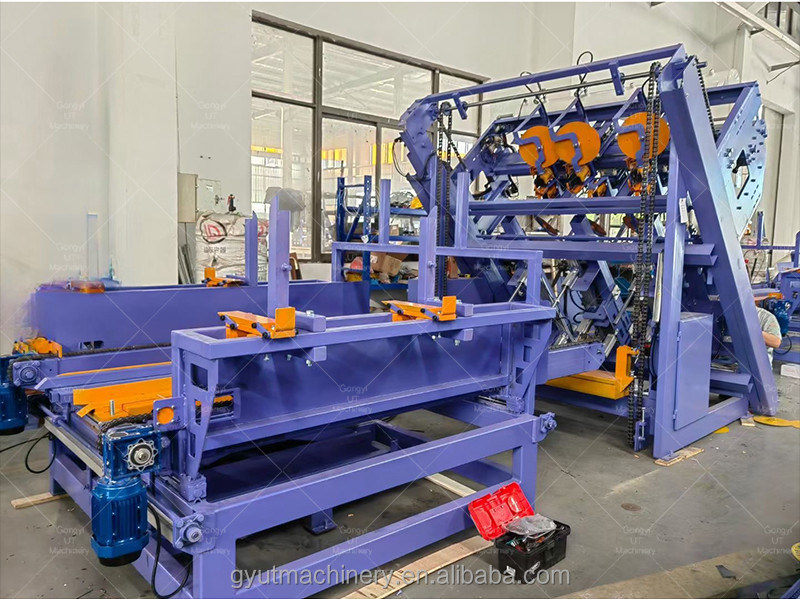 Máquina de pregar paletes totalmente automática para paletes de madeira Euro 2-2.5m3/24H Capacidade