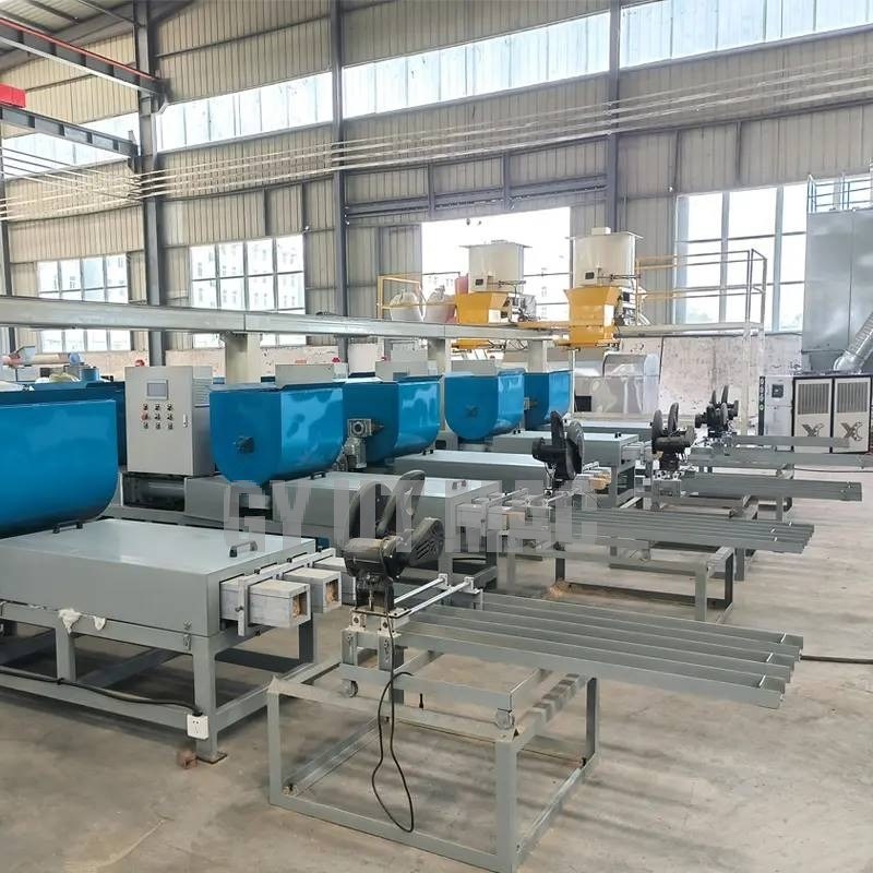 Compressor de serradura para controlo de tipo de processo quente e máquina de tensão de cauda de palha CNC