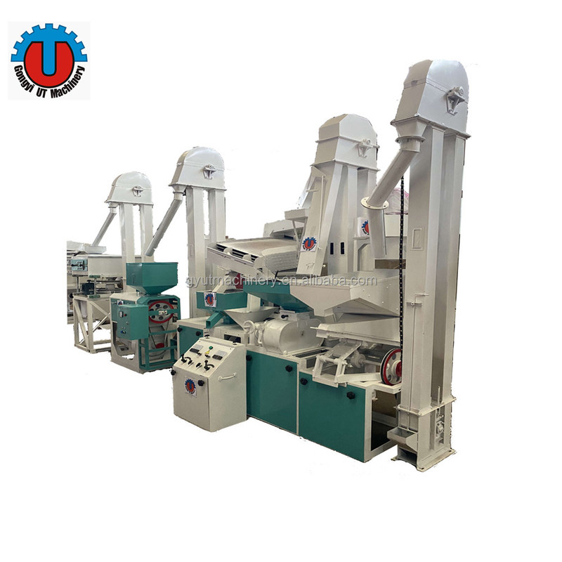 Unidade de processamento de milho de 20 toneladas com máquina de classificação e embalagem Paddy Husker Destoner 99%