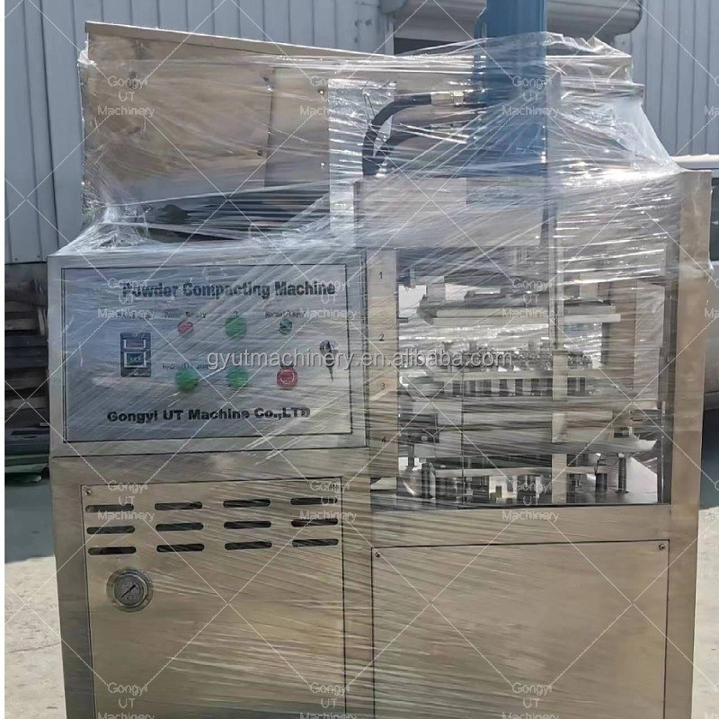 Máquina de prensagem semiautomática para a produção de cubos de açúcar