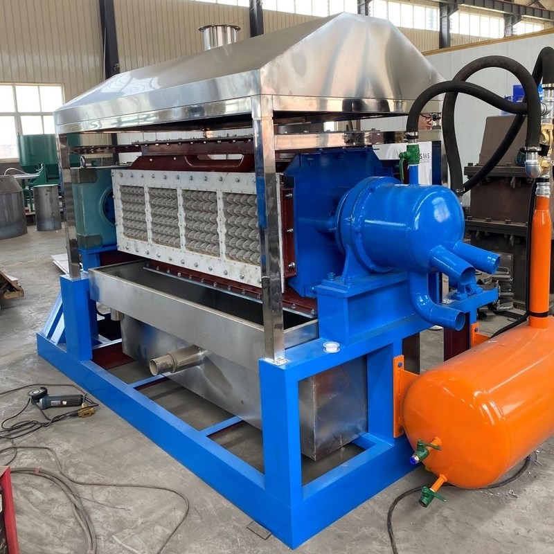 Projeto de máquina automática de prensagem/formagem/moldagem de placas de ovos de papel com tensão de 380v