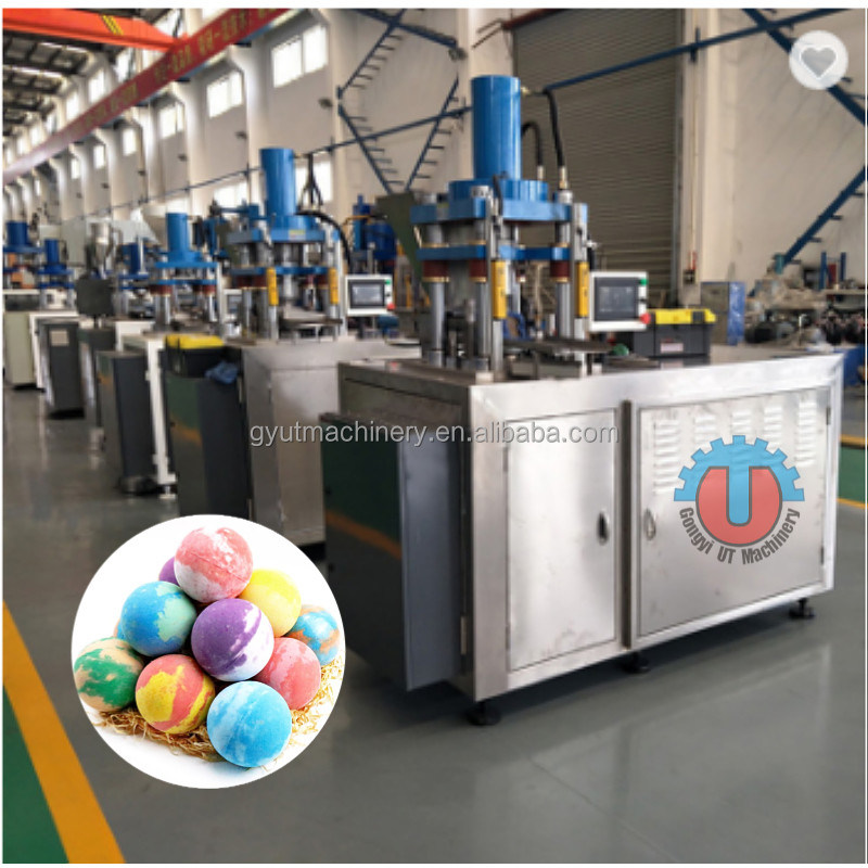 Pequenas encomendas Máquina de moldagem automática completa de bolas de banho para fazer bombas de banho redondas e quadradas