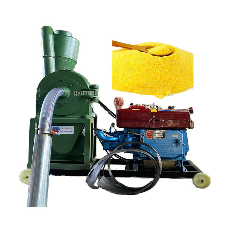 280 mm Diâmetro do rotor Moinho de alimentos para animais para moagem fina e produção de 500 kg/hora