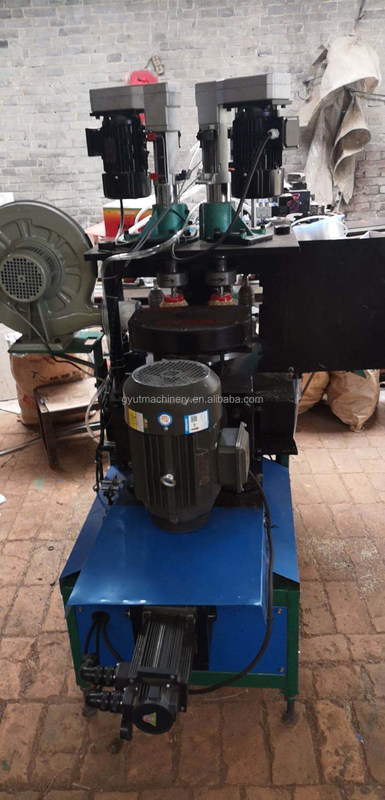 Máquina de fazer escovas de arame de aço inoxidável de bisela torcida de 220v com 2 buracos/h