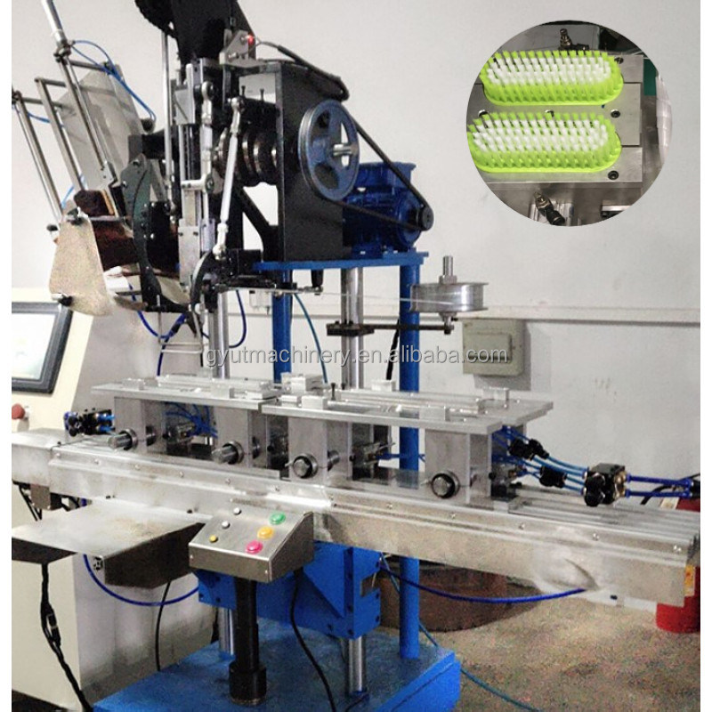 Localização Reino Unido Equipamento de fabricação de vassouras de tufting de duplo estágio feito sob medida