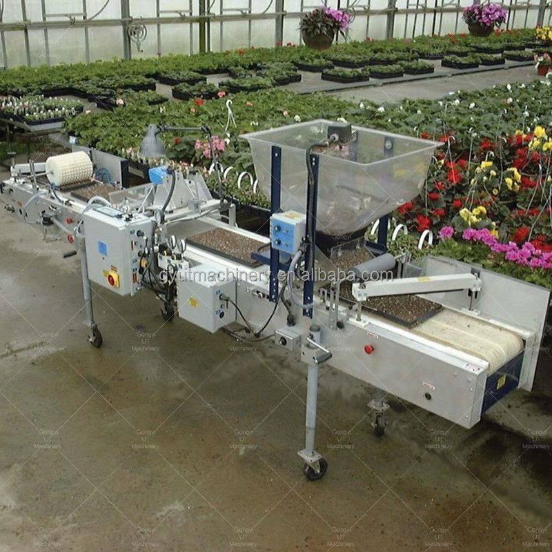 1140*850*1050mm Microgreens Seeder e Top Coater Machine para cultivo preciso de sementes