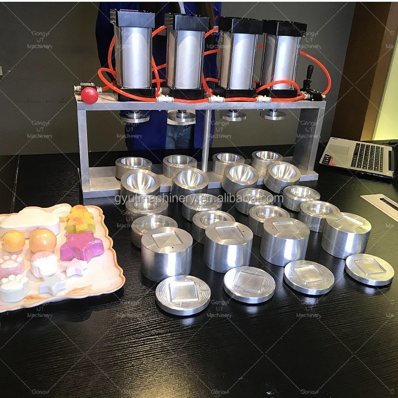 2024 Máquina de fabricação de sabão de bomba de banho pneumática para produção de sal em bolhas