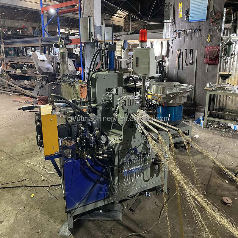 Máquinas de fabricação de escovas de rodas de cobre totalmente automáticas de vários tamanhos com motor de 2,2 kW