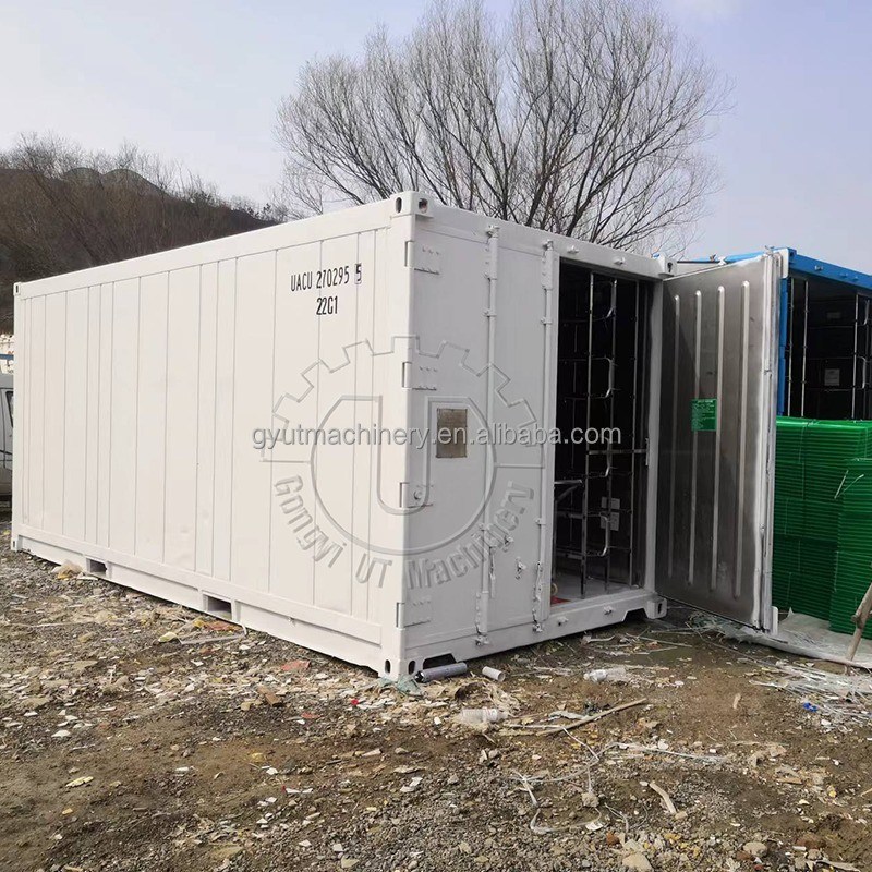 64pcx Caixas de brotos Parafuso Container de transporte Luz de crescimento LED para produção de ração para aves de capoeira